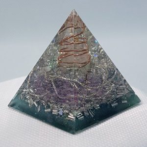 Twisted Reality Orgone Orgonite Pyramid 4cm
