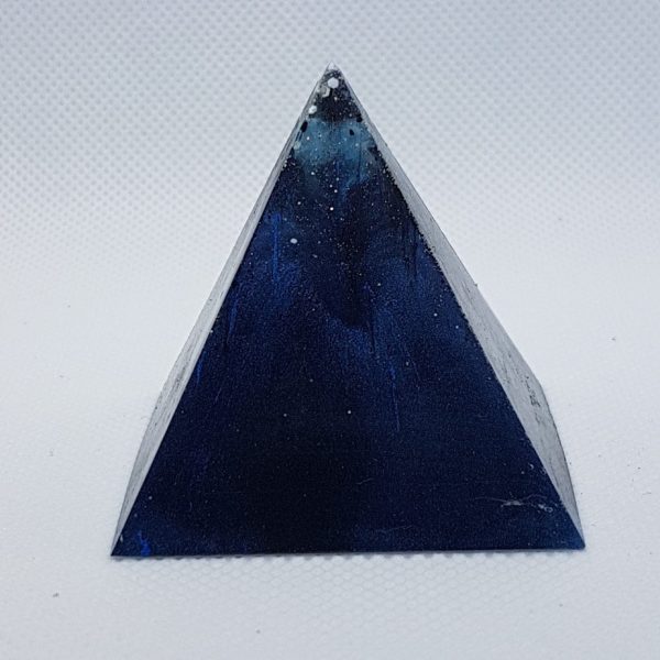 Deep Blue Ocean Orgone Orgonite Pyramid 5cm 1