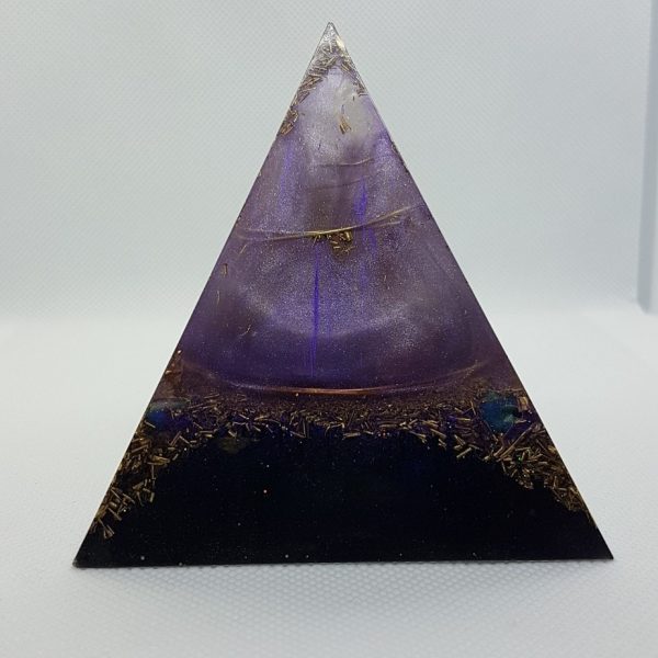 Morphing Nebula Orgone Orgonite Pyramid 9cm 2