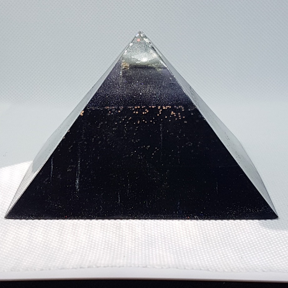 Super Massive Blackhole Holy Hand Grenade Orgonite Orgone Pyramid 9.5cm