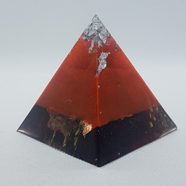 Burnt Island Orgone Orgonite Pyramid 5cm