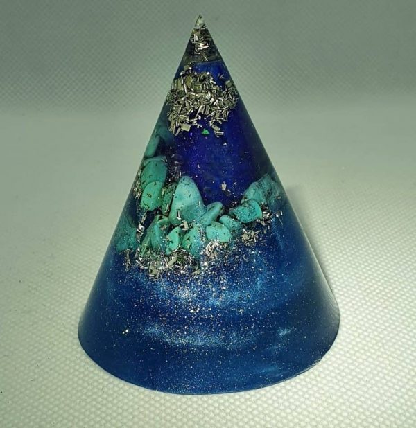 Spacial Reality Tower Buster Orgone Energy Orgonite Cone 6cm